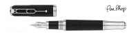 Mont Blanc Writers Limited Edition 2020 Black Precious Resin / Platinum Plated Vulpennen